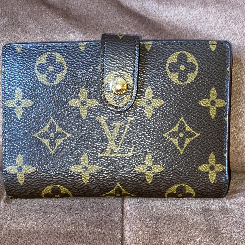 Louis Vuitton Brown and Gold Monogram Clutch